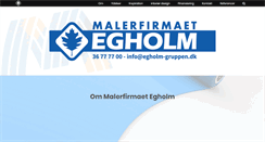 Desktop Screenshot of malerfirmaet-egholm.dk