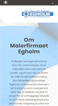 Mobile Screenshot of malerfirmaet-egholm.dk