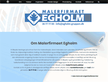 Tablet Screenshot of malerfirmaet-egholm.dk